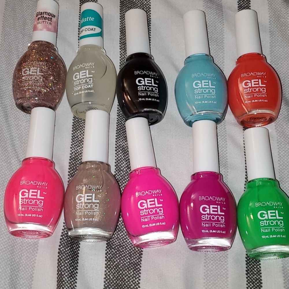 AMAZING  10 New Broadway nails gel strong
